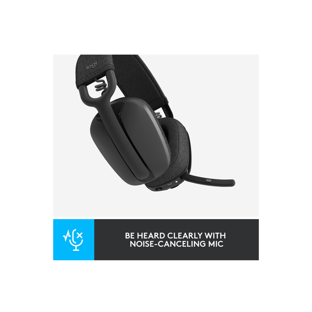 Logitech Zone Vibe 100 Wireless Headset - Graphite in Qatar Logitech Zone Vibe 100 Wireless Headset - Graphite in Qatar